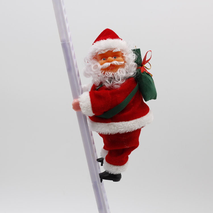 Electric Santa Claus Climbing Ladder