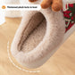 Cute Christmas Elk Plush Slippers