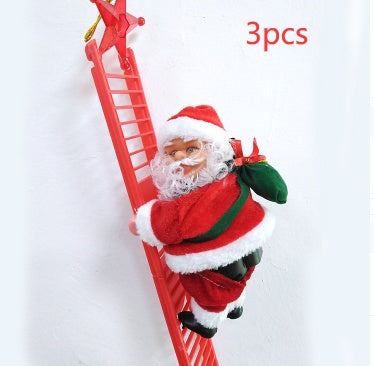 Electric Santa Claus Climbing Ladder